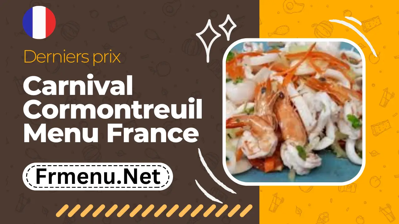 Carnival Cormontreuil Menu