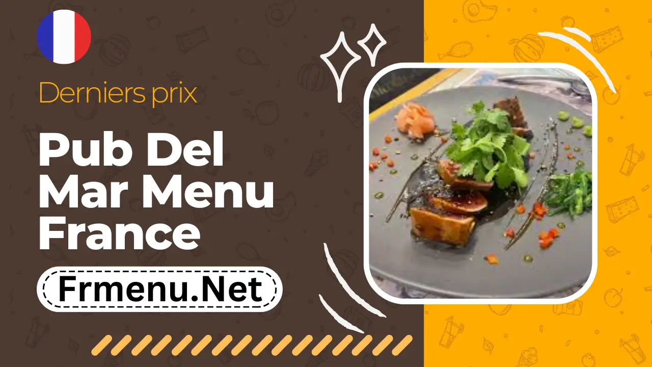 Pub Del Mar Menu