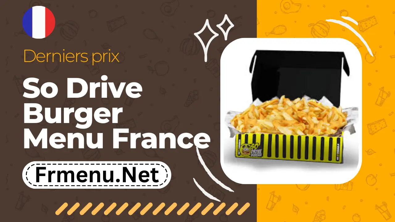 So Drive Burger Menu